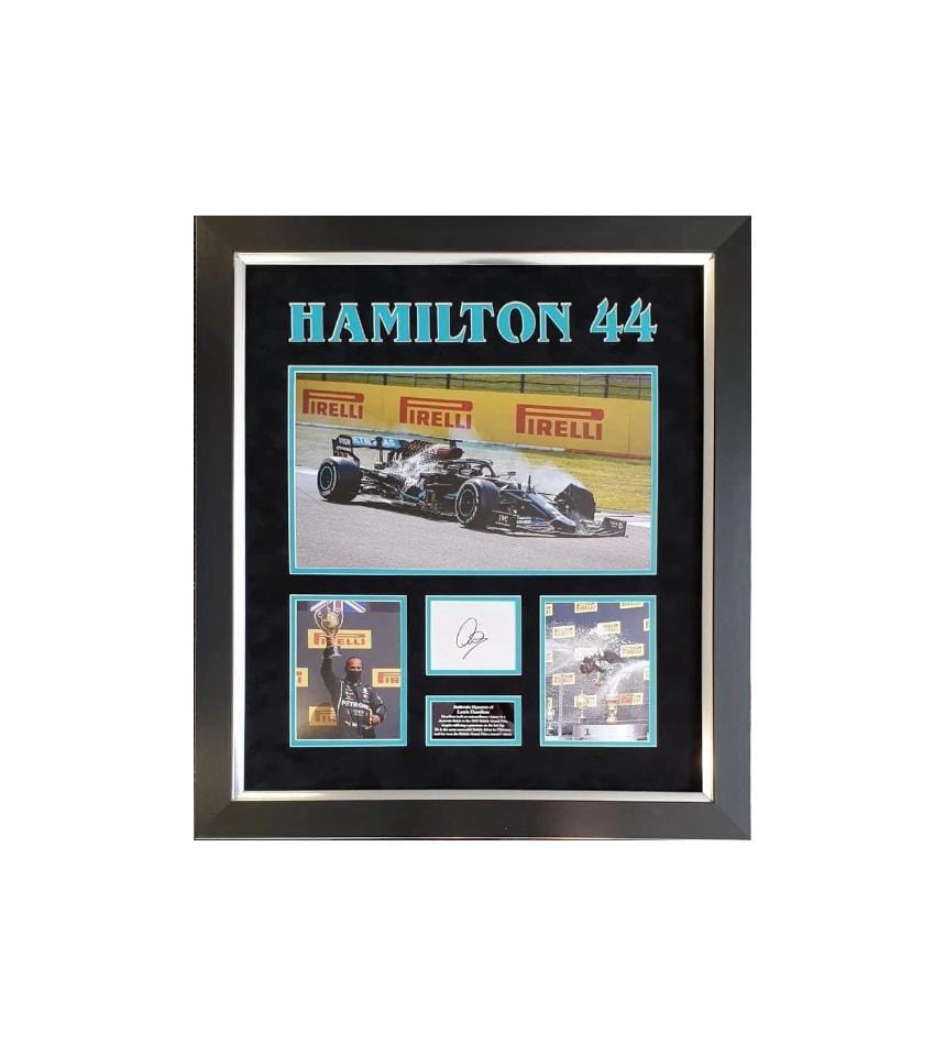 Lewis Hamilton Signed F1 Display