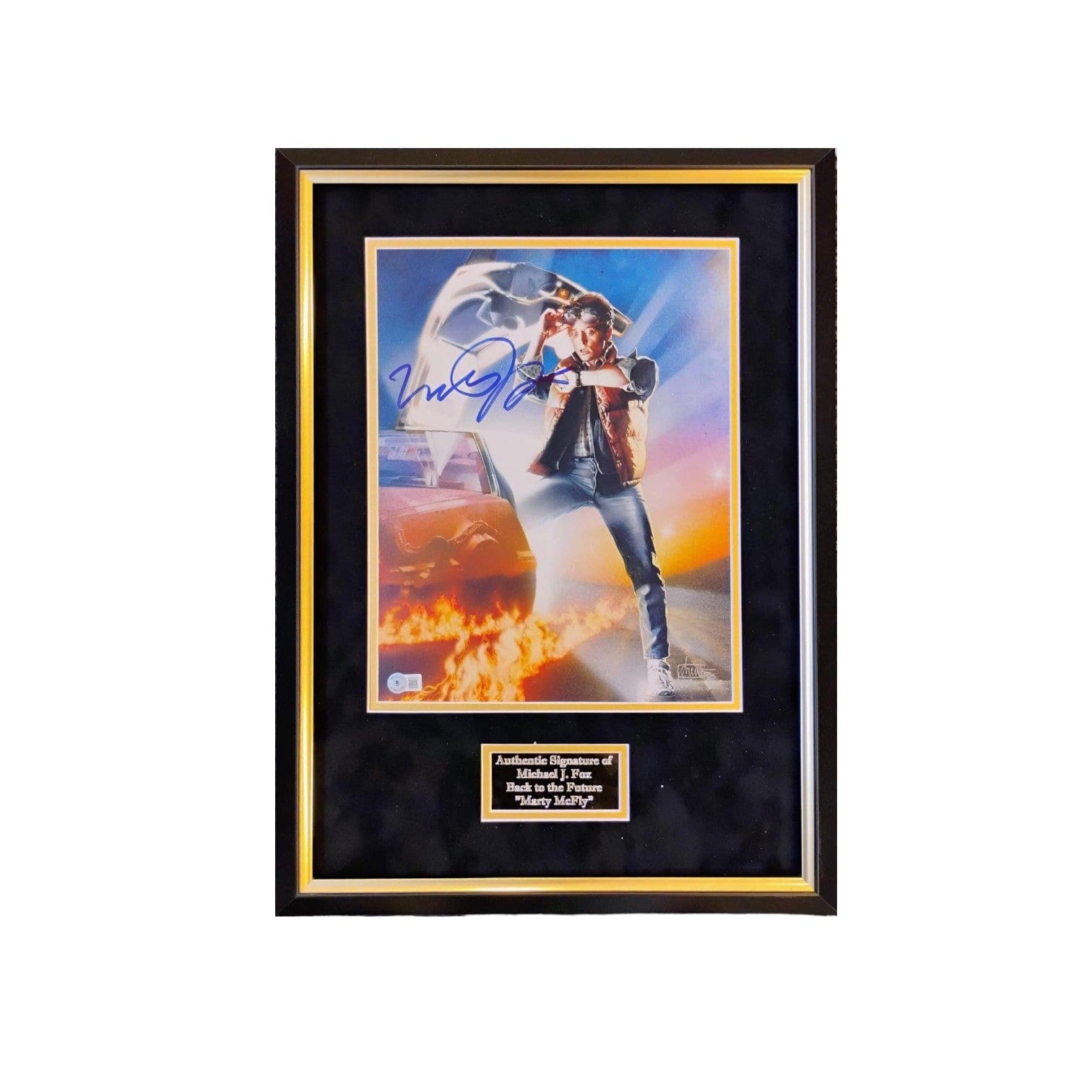 Michael J Fox "SIGNED" Back To The Future Poster