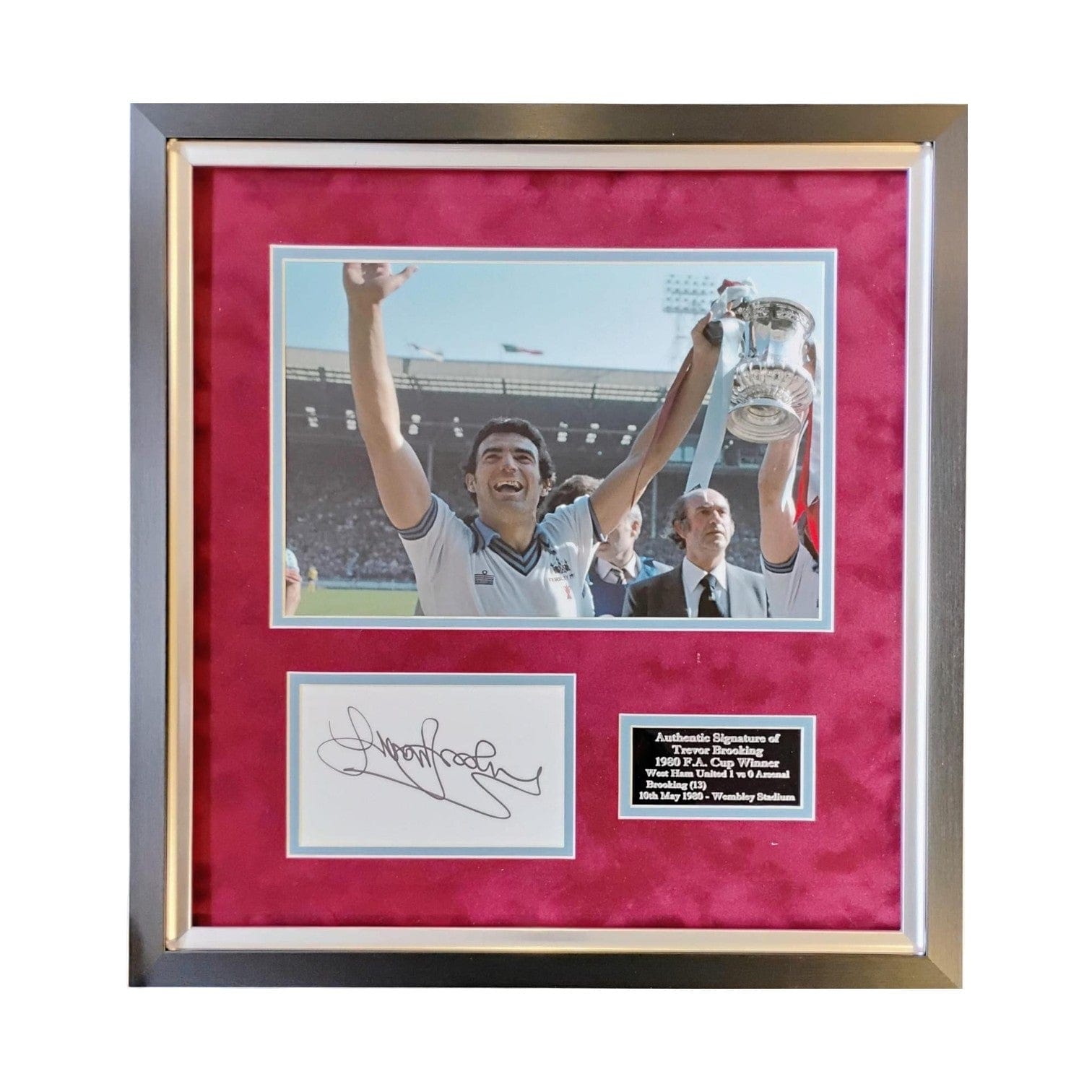 Trevor Brooking Signed West Ham United Display