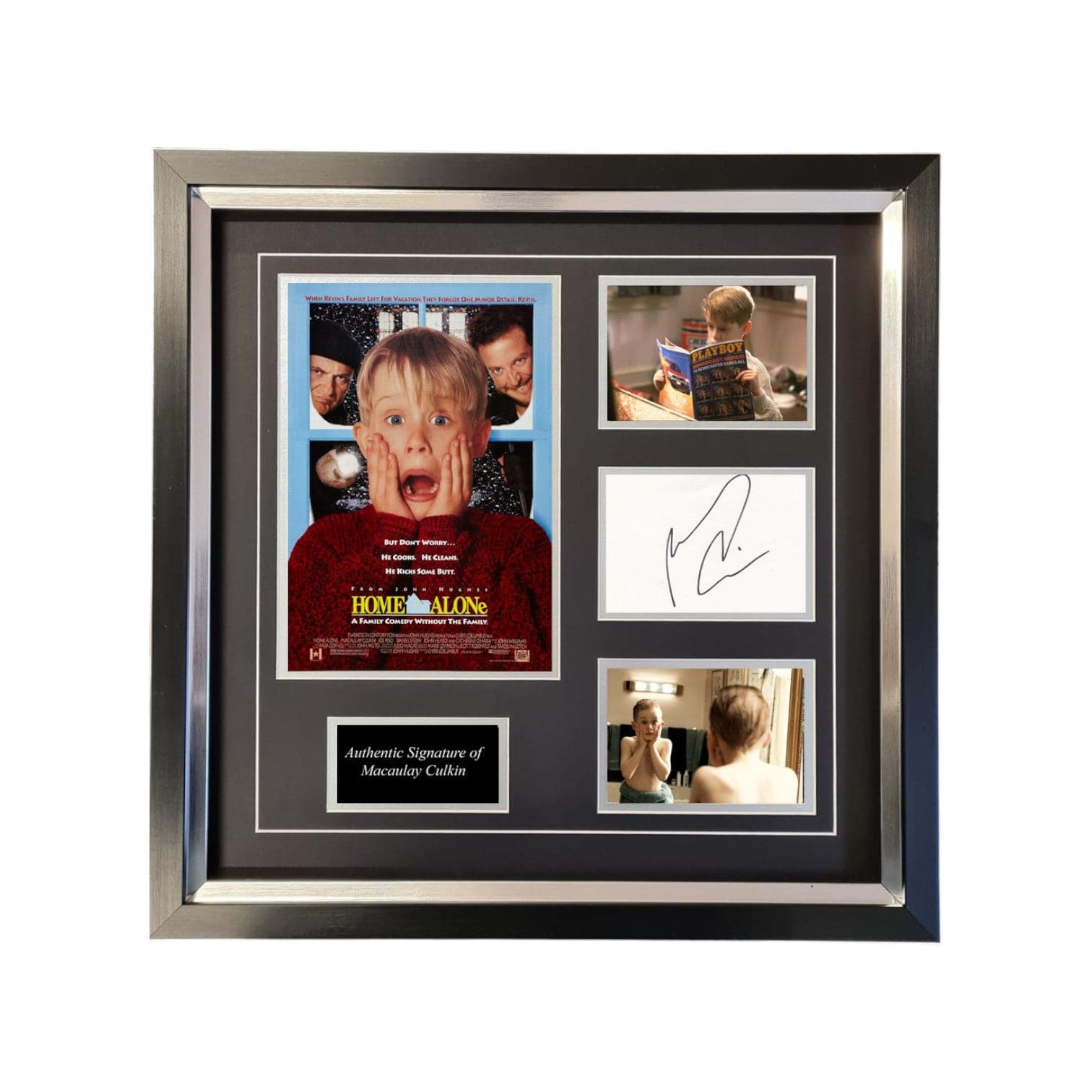 Macaulay Culkin Signed Home Alone Display