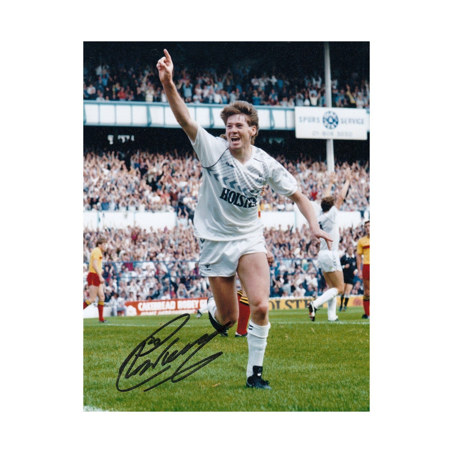 Chris Waddle Signed Tottenham Hotspur Photo