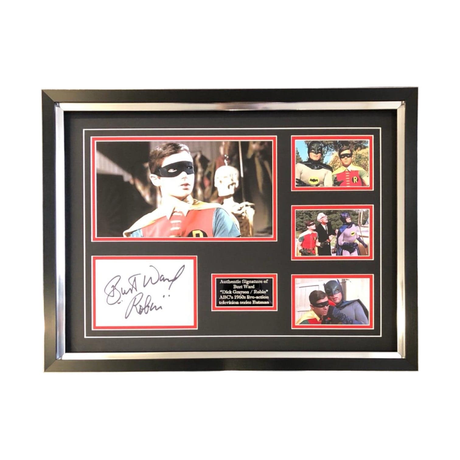 Burt Ward Signed Batman & Robin Display