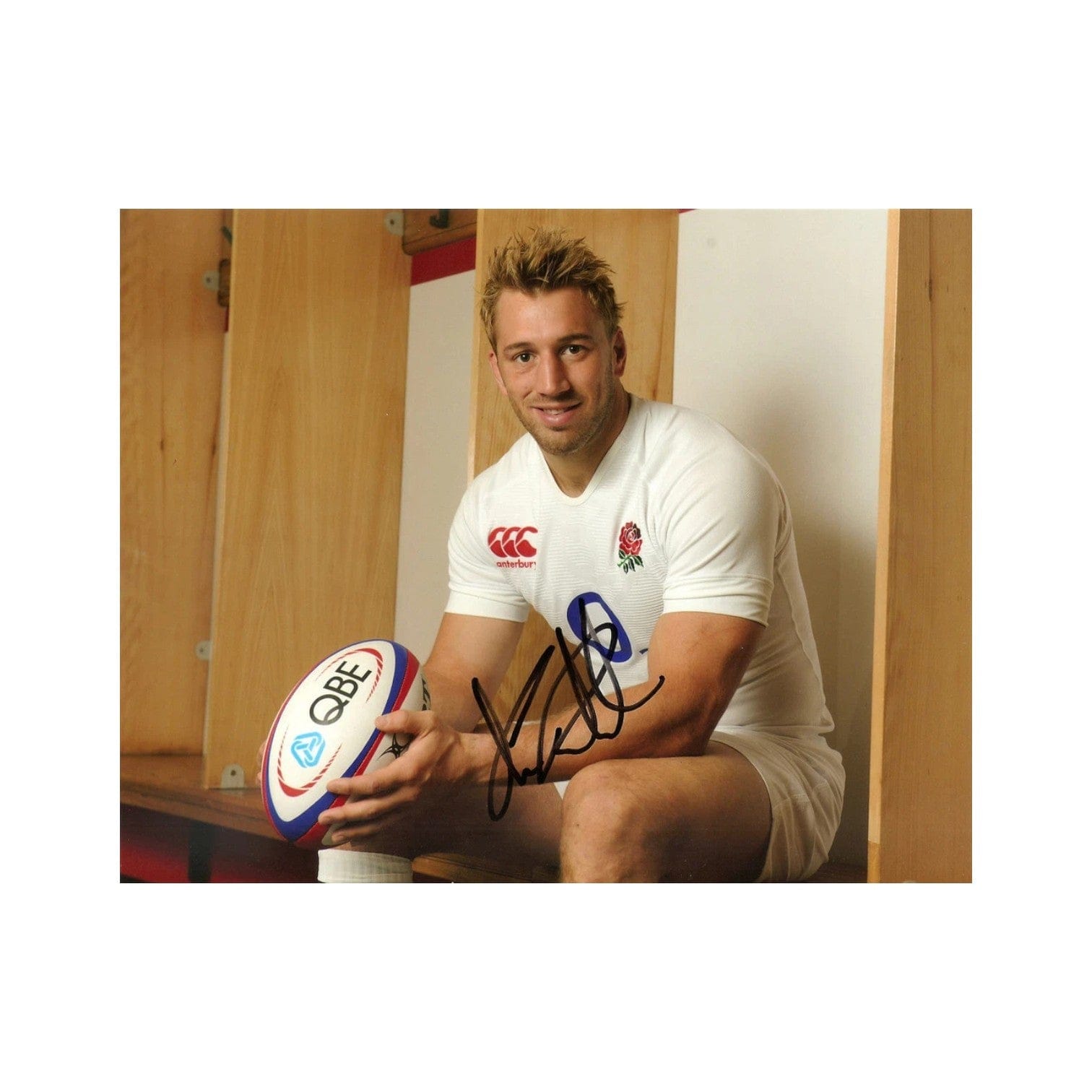 Chris Robshaw Signed England Rugby 10x8 Photo