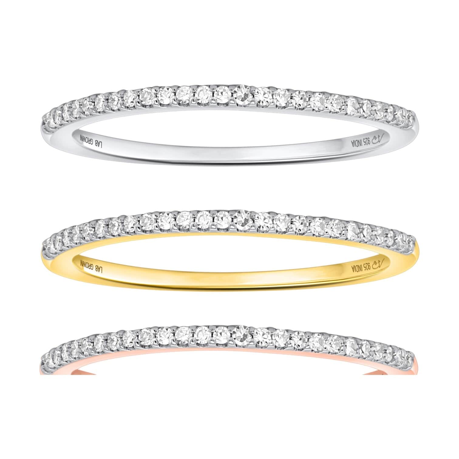 TRINITY Lab Grown Diamond Ring Set
