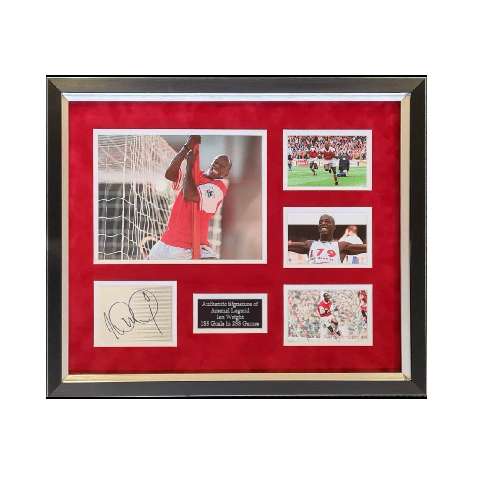 A Ian Wright Signed Arsenal Display