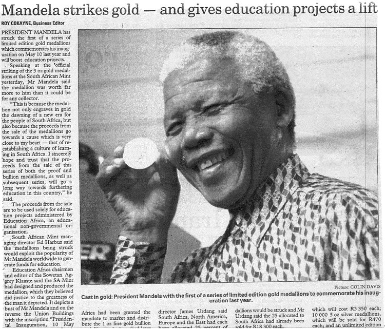 Nelson Mandela Medallion