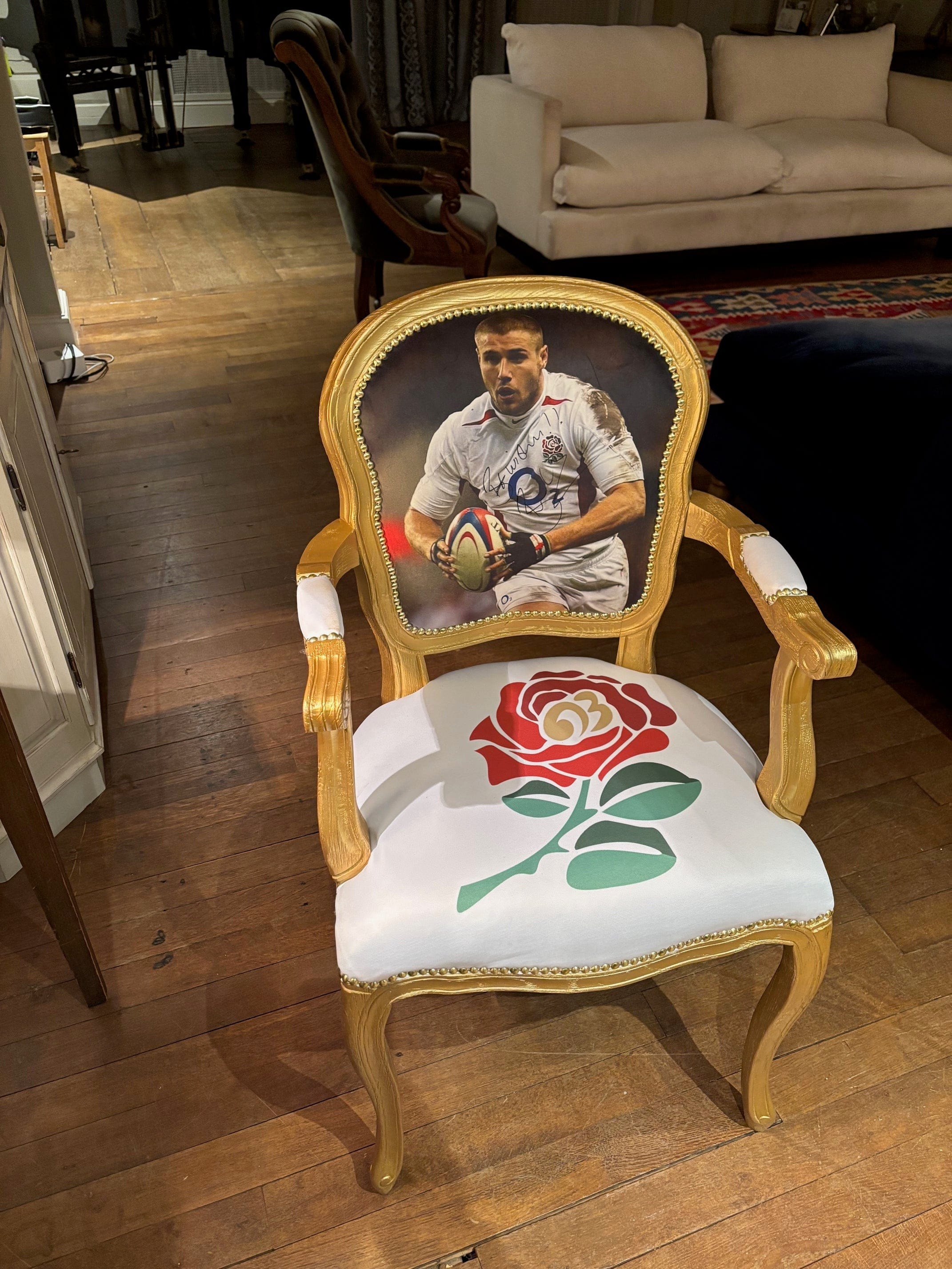 The Ultimate Bespoke Signed Ben Cohen Champions Chair