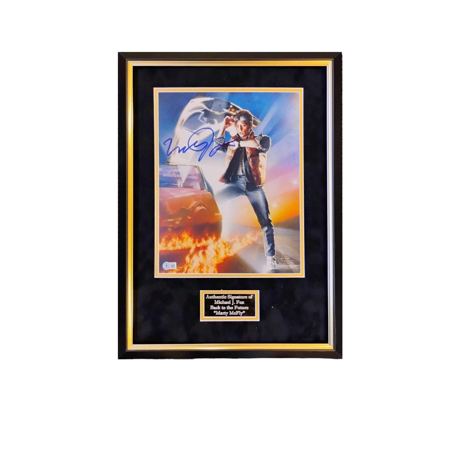 Michael J Fox Signed Poster Display