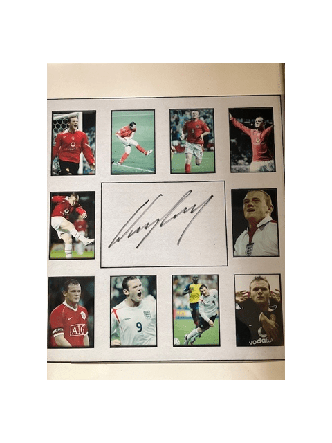Manchester United Legend Wayne Rooney Signed Image