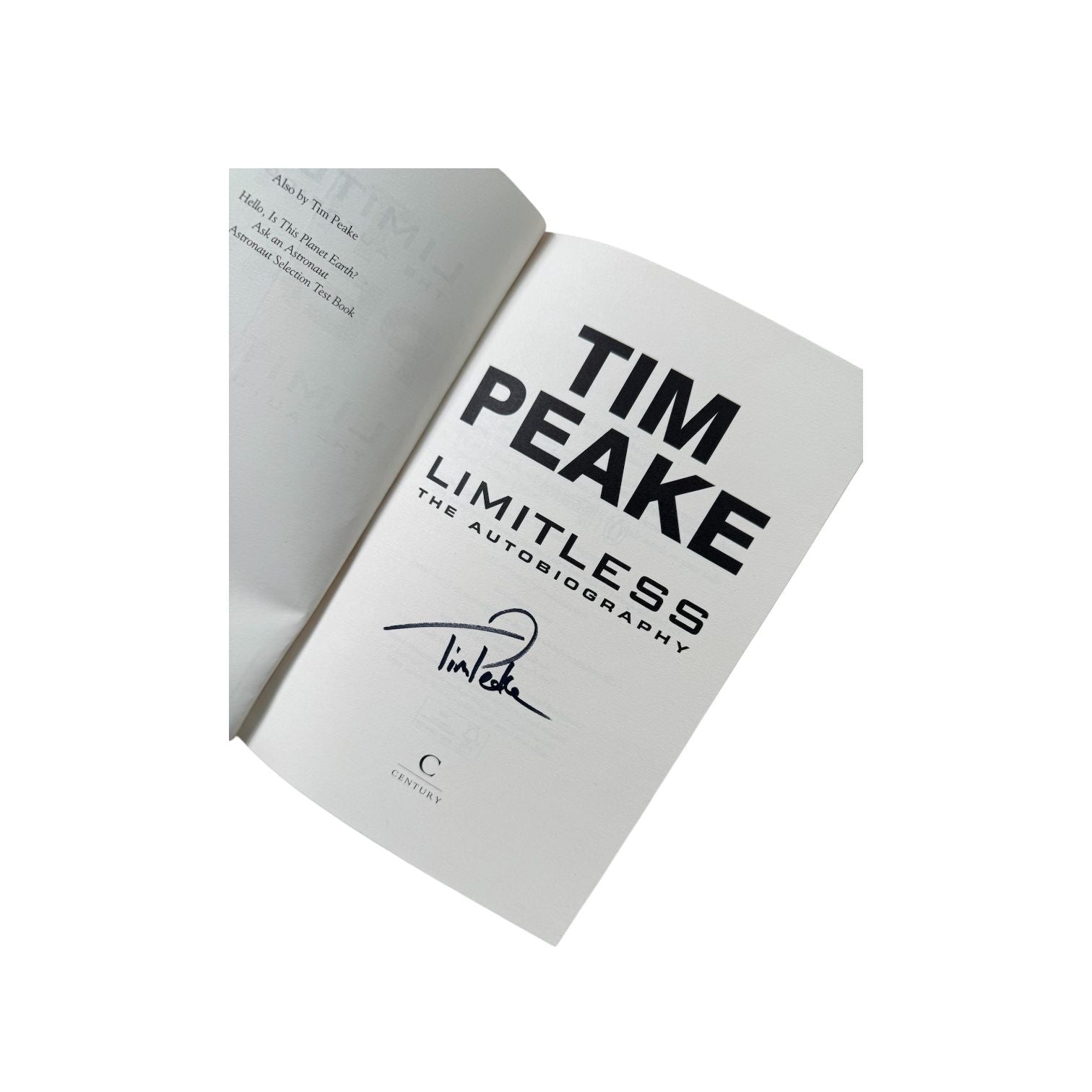 Tim Peake Limitless: Signed Autobiography