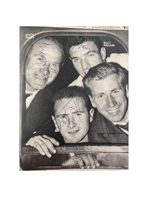 Busby Babes Signed Memorabilia Including Duncan Edwards