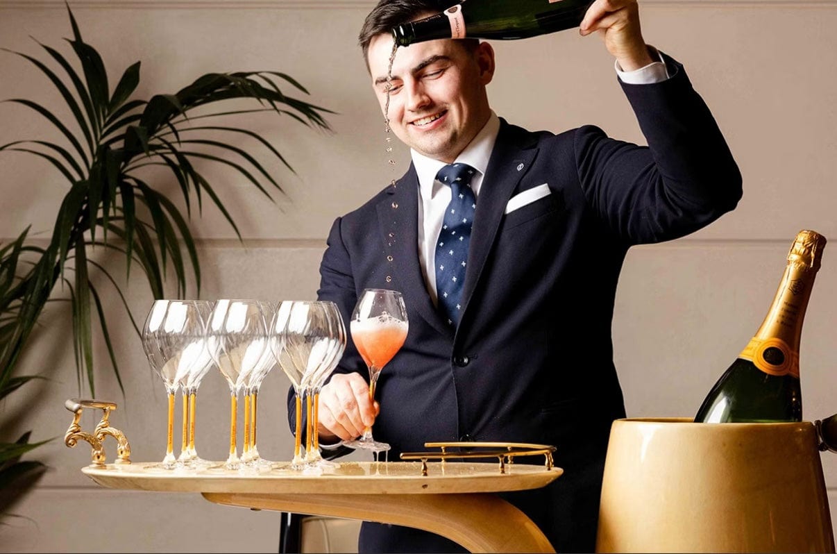 Elizabethan Royal Unlimited Champagne Afternoon Tea for Two at 5* Park Lane Hotel London