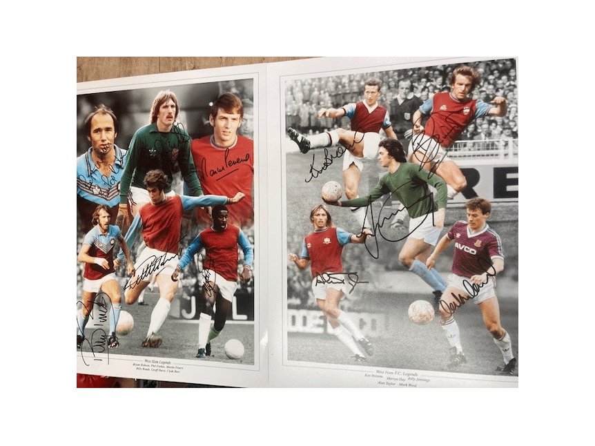West Ham Legends Signed by 11 Former Players