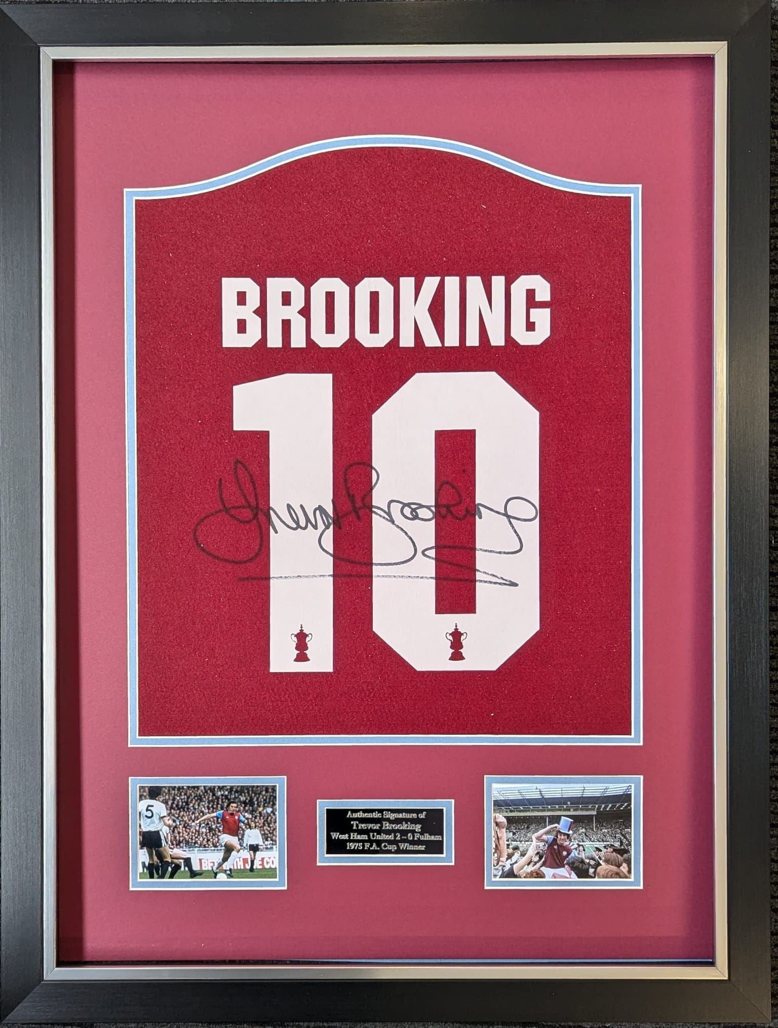 West Ham United Display Signed By Trevor Brooking