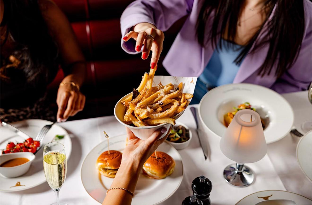 A Four Course Dining Experience with Fizz for Two at Marco Pierre White's London Steakhouse Co in Bishopsgate, London