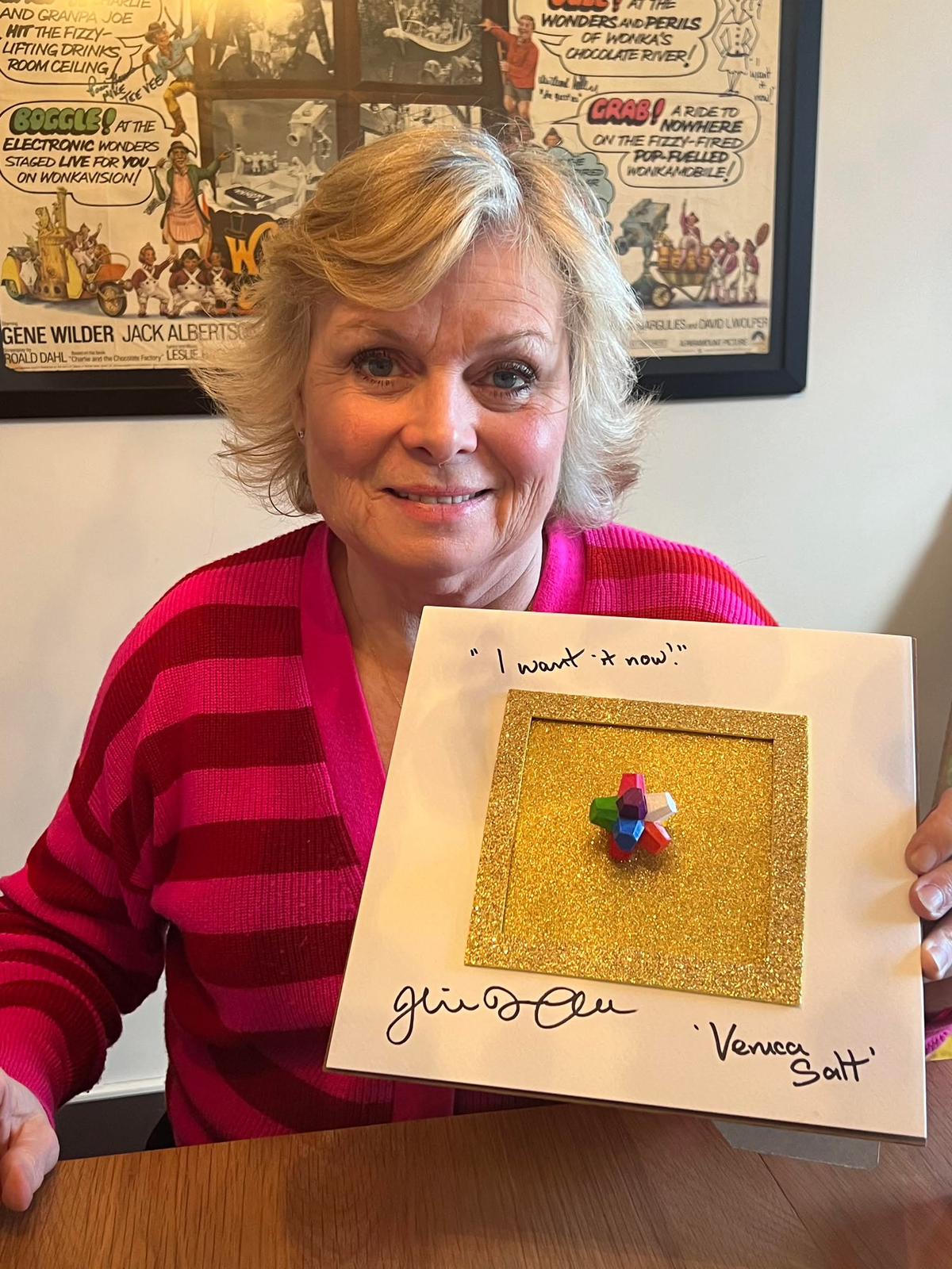 Willy Wonka & The Chocolate Factory Signed Everlasting Gobstopper By Julie Dawn Cole