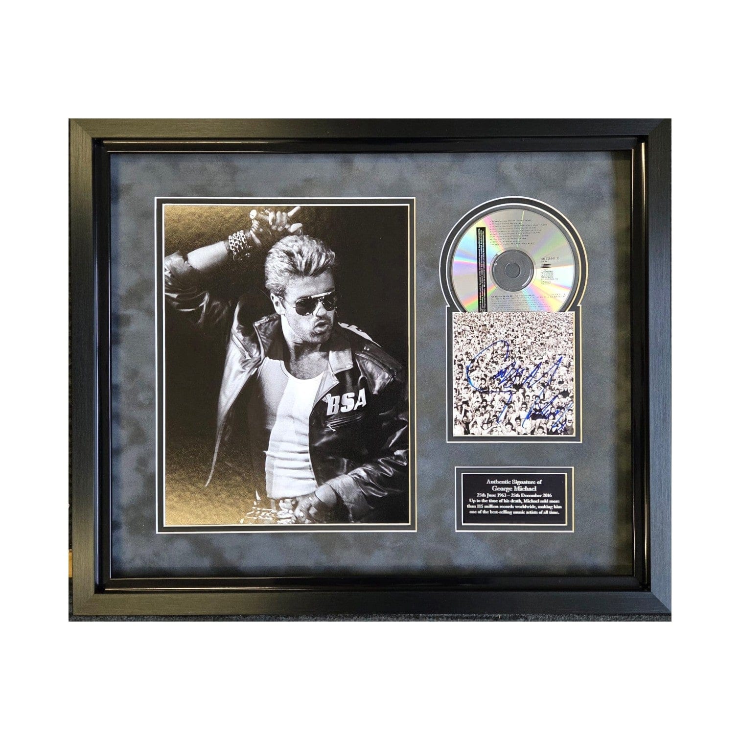 George Michael Signed Display