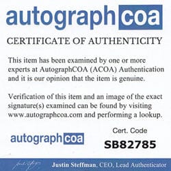 Paul McCartney signed Beatles Display