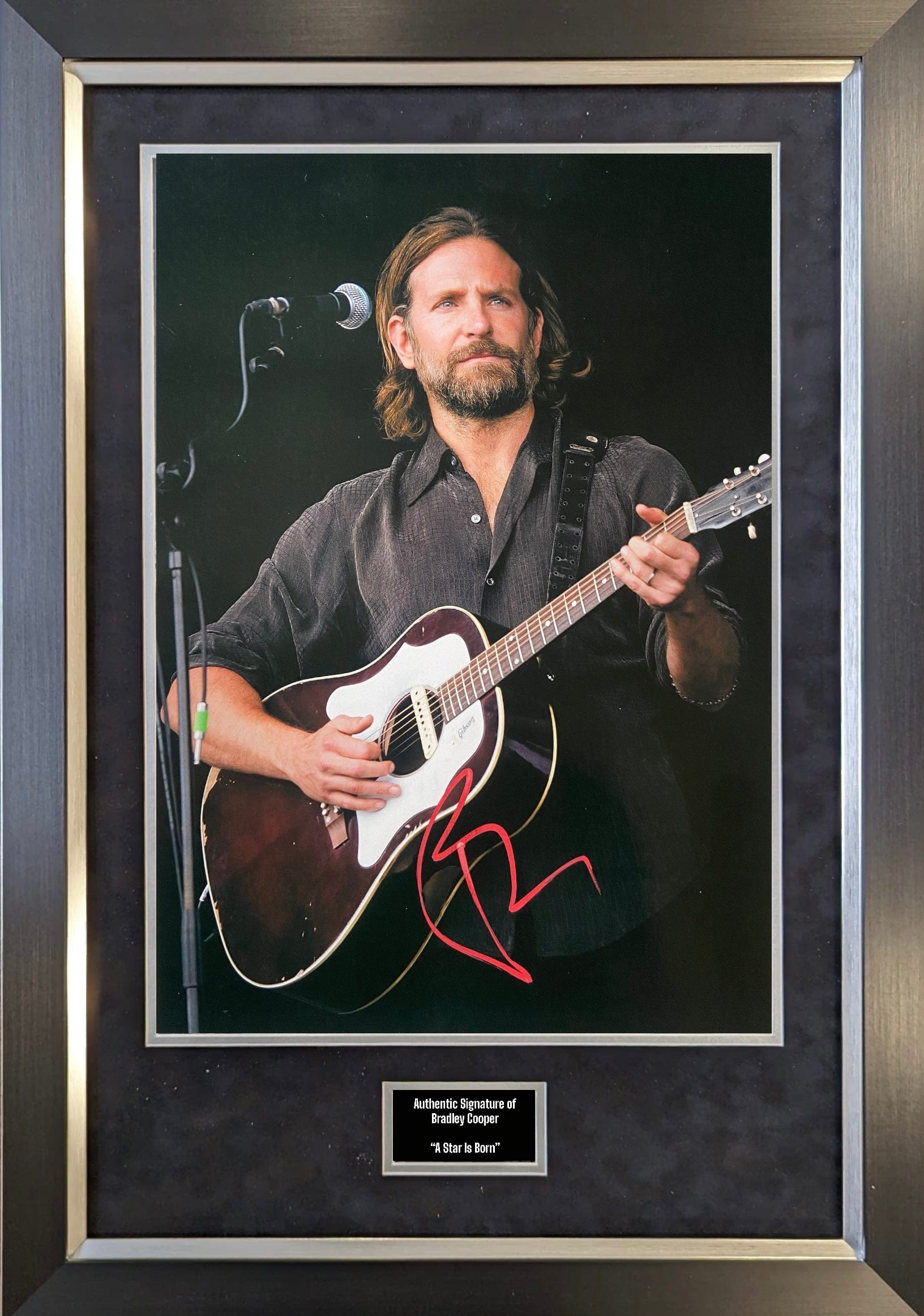 A Star Is Born Display Signed Bradley Cooper