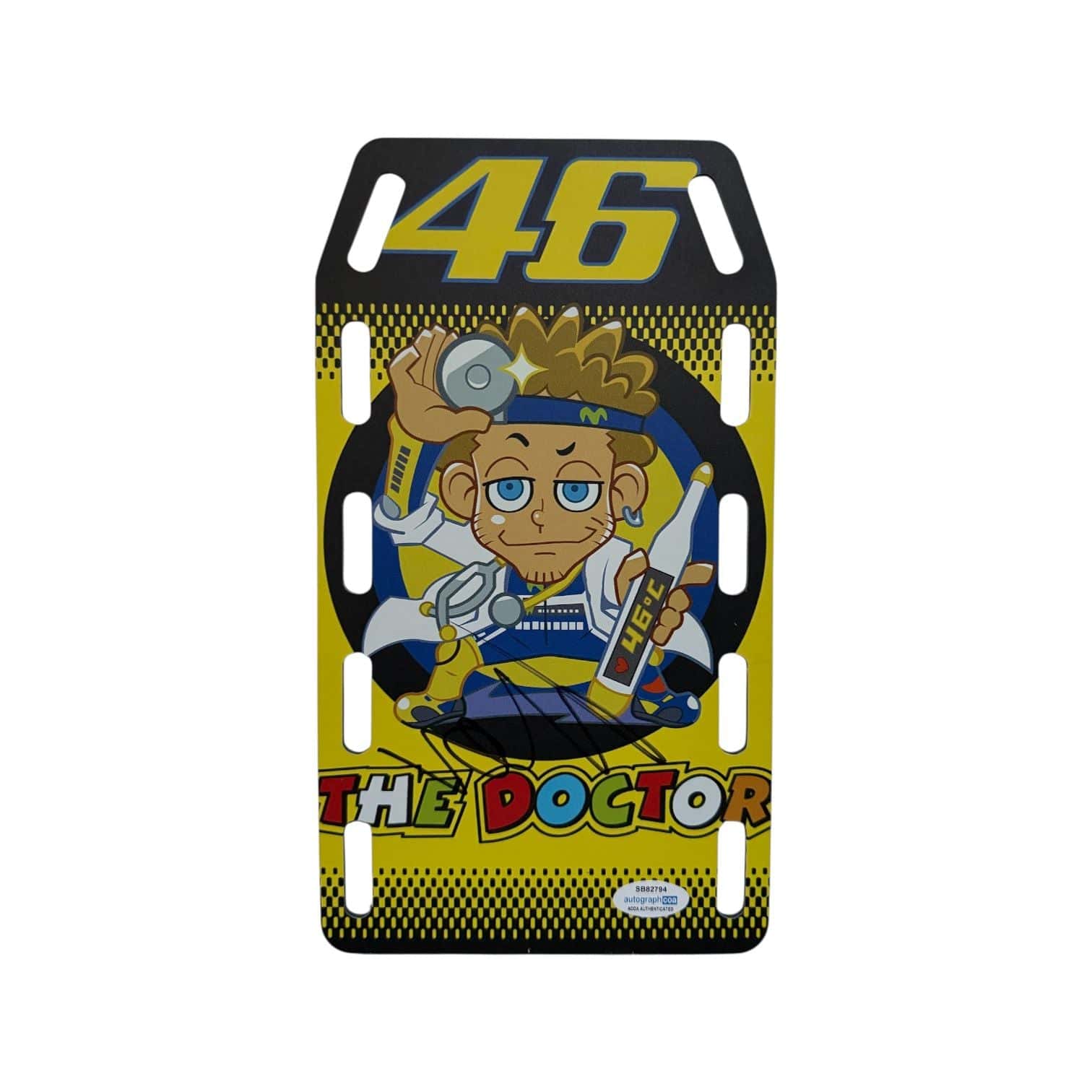 Valentino Rossi Signed Pit Board