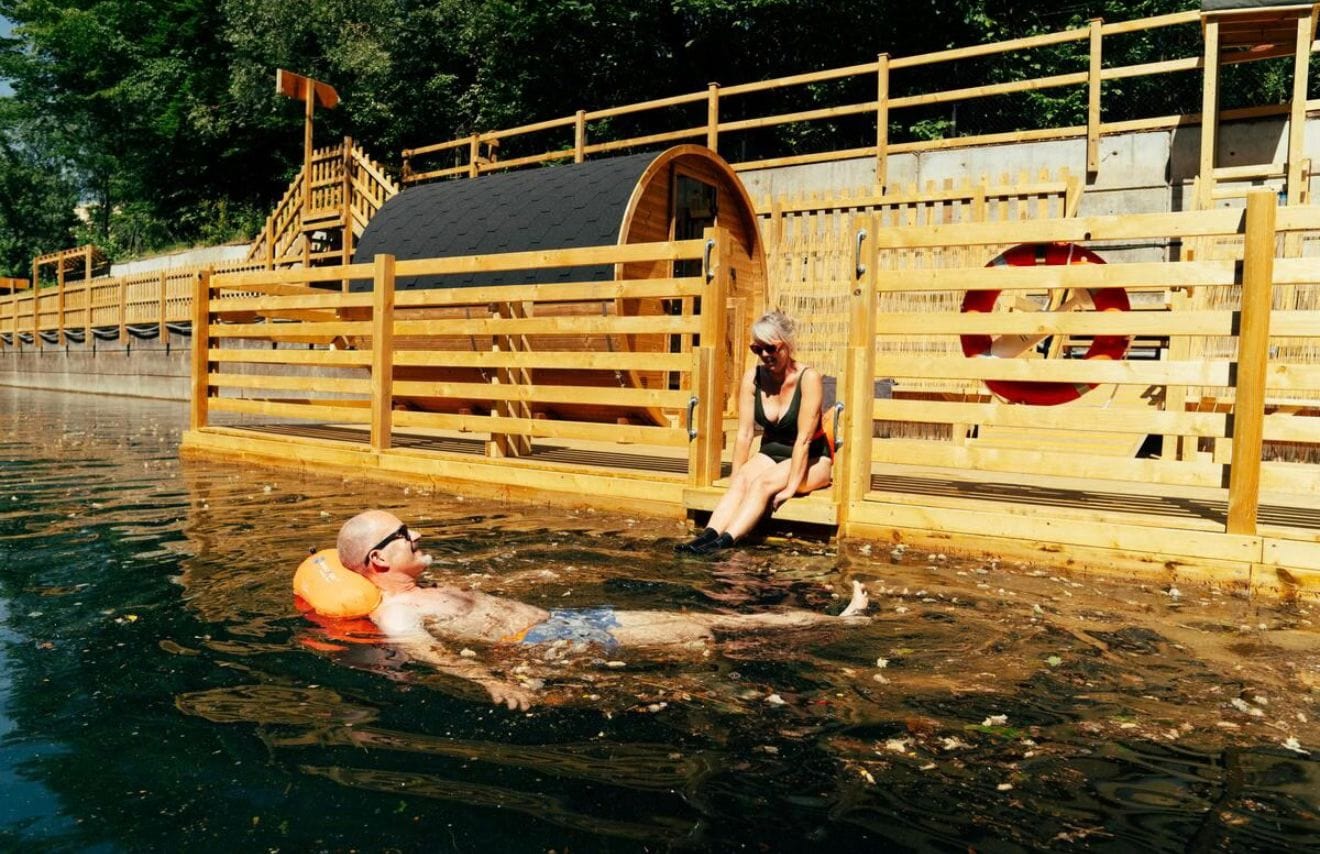 Adventure Skywire with Wild Swim and Sauna at Bluewater, Kent