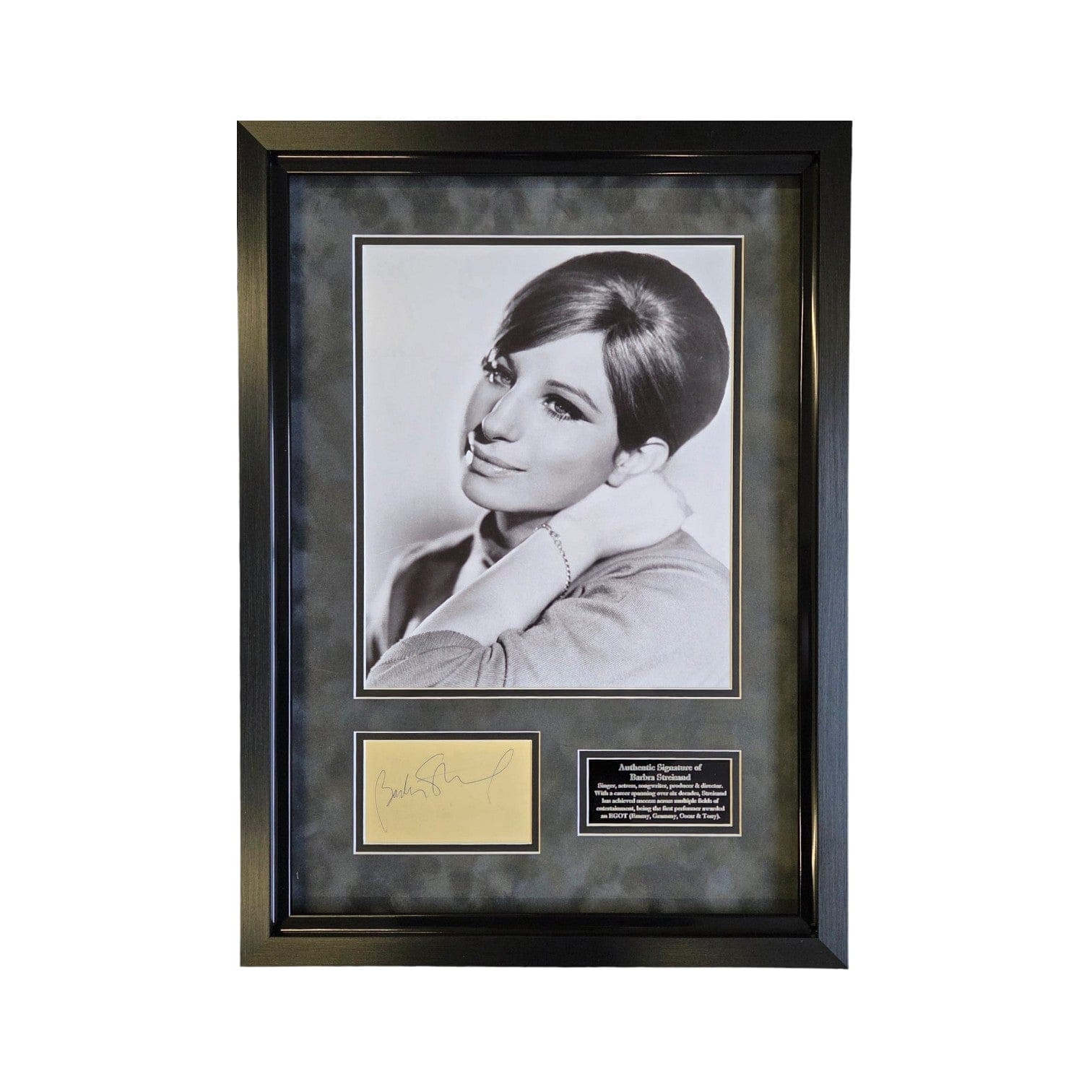 Barbra Streisand Signed Display